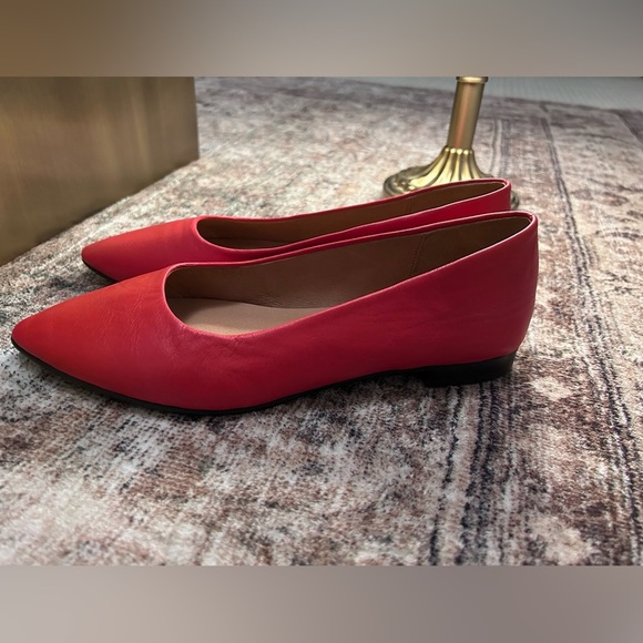Madewell The Ruth Ballet Flat Women's Size 6.5 Wild Poppy Red NEW - Picture 5 of 10